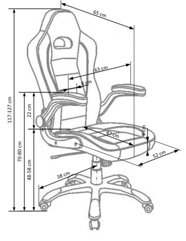 LOTUS Fotel Gabinetowy Czarno-Popielaty Eco Skóra - Nowoczesna Ergonomia