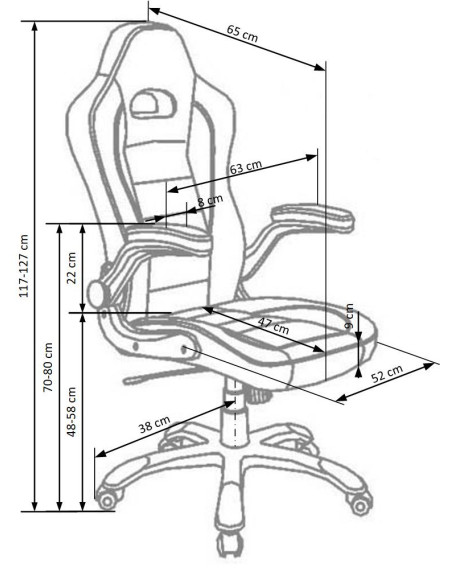 LOTUS Fotel Gabinetowy Czarno-Popielaty Eco Skóra - Nowoczesna Ergonomia
