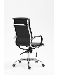 MANTUS Fotel Gabinetowy Czarny Eco Skóra/Chrom - Profesjonalizm i Styl 2