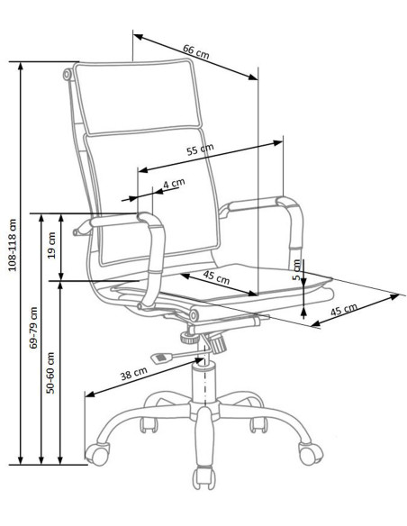 MANTUS Fotel Gabinetowy Czarny Eco Skóra/Chrom - Profesjonalizm i Styl