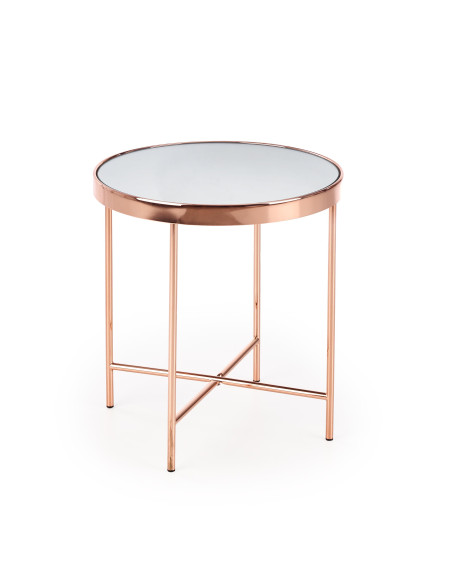 MIRA ława miedź / szkło 