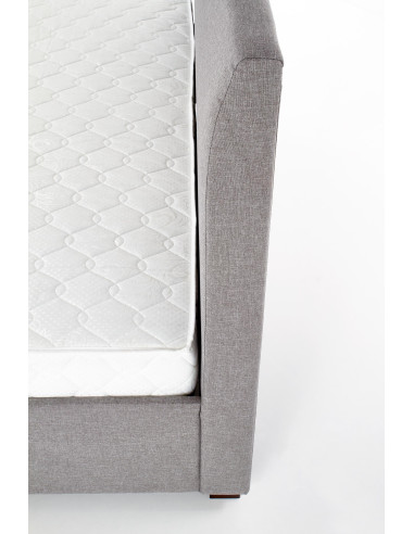 MODENA_160 Łóżko Tapicerowane z 4 Szufladami 160 x200 cm Popielate