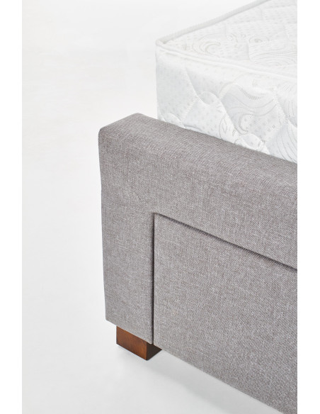 MODENA_160 Łóżko Tapicerowane z 4 Szufladami 160 x200 cm Popielate