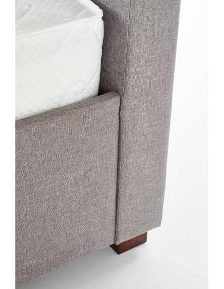 MODENA_160 Łóżko Tapicerowane z 4 Szufladami 160 x200 cm Popielate