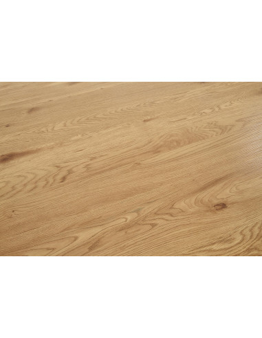 Stół okragły BRESSO Fi120 cm dąb złoty / czarny