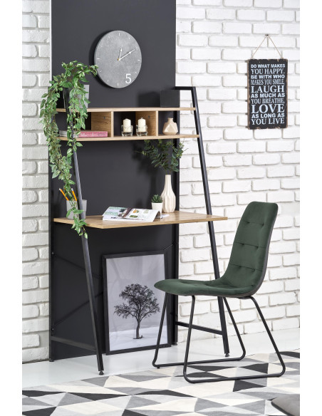 NARVIK B2 biurko czarny / dąb sonoma 