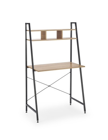 NARVIK B2 biurko czarny / dąb sonoma 