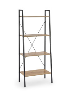 NARVIK REG2 Regał Loftowy Czarny/Dąb Sonoma - Elegancja i Funkcjonalność