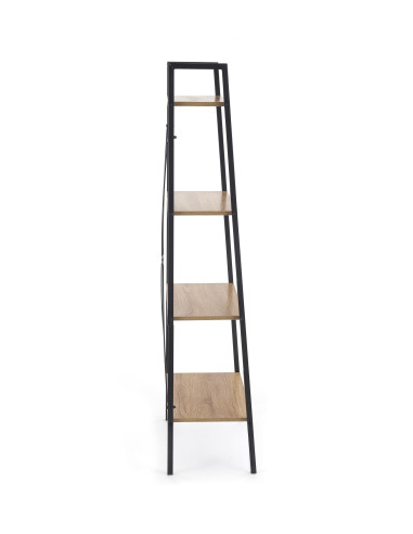 NARVIK REG2 Regał Loftowy Czarny/Dąb Sonoma - Elegancja i Funkcjonalność