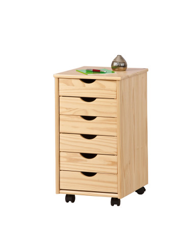 NILS Kontenerek Drewniany na Kółkach - Mobilność i Naturalny Wygląd