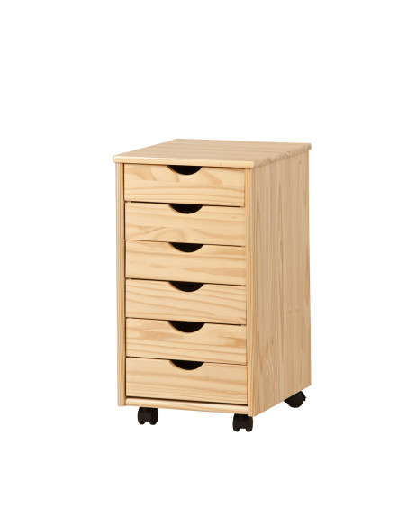 NILS Kontenerek Drewniany na Kółkach - Mobilność i Naturalny Wygląd