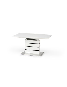 NORD Stół Rozkładany 140-180 cm Biało-Czarny - Kontrast i Nowoczesny Design