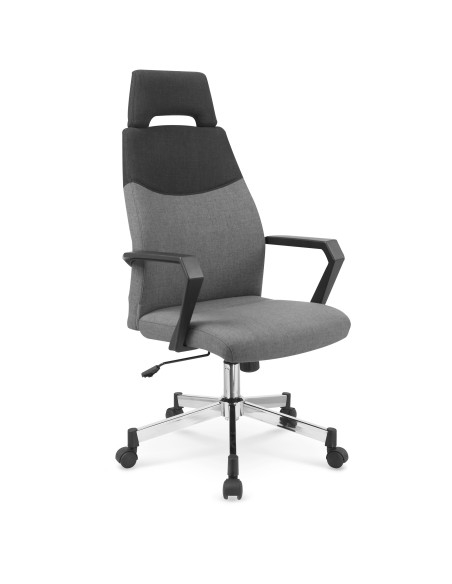 OLAF Fotel Biurowy Popielato-Czarny - Komfort Pracy w Stylowym Wydaniu