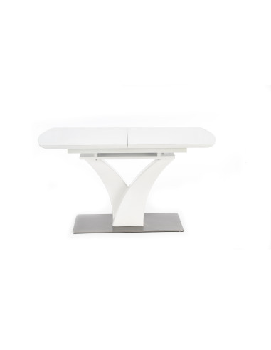 Stół szklany rozkładany FRANKFORT biały mat