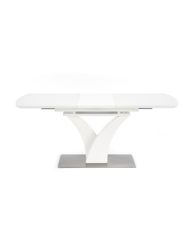 Stół szklany rozkładany FRANKFORT biały mat