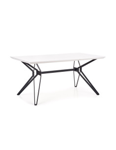 PASCAL Stół Nowoczesny 160x90 cm Biało-Czarny - Nowoczesność i Kontrast