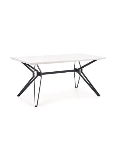 PASCAL Stół Nowoczesny 160x90 cm Biało-Czarny - Nowoczesność i Kontrast
