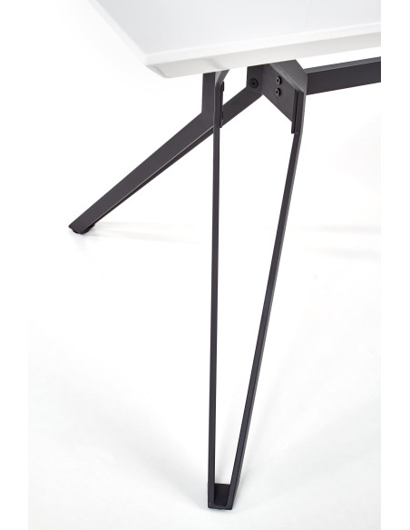 PASCAL Stół Nowoczesny 160x90 cm Biało-Czarny - Nowoczesność i Kontrast