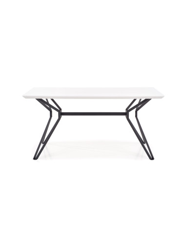 PASCAL Stół Nowoczesny 160x90 cm Biało-Czarny - Nowoczesność i Kontrast