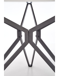 PIXEL 2 Stół Okrągły Biało/Czarny Fi120 cm - Nowoczesna Elegancja 2