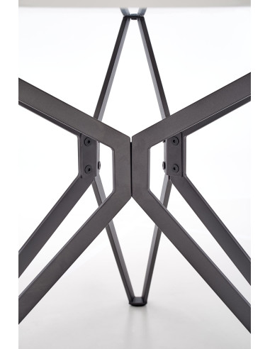 PIXEL 2 Stół Okrągły Biało/Czarny Fi120 cm - Nowoczesna Elegancja