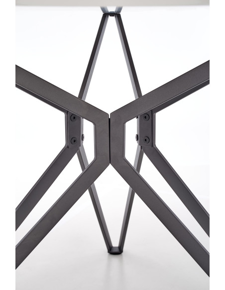 PIXEL 2 Stół Okrągły Biało/Czarny Fi120 cm - Nowoczesna Elegancja