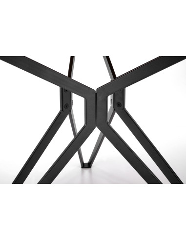 PIXEL 2 Stół Okrągły Fi 120 cm Dąb Złoty/Czarny - Ciepło i Nowoczesność