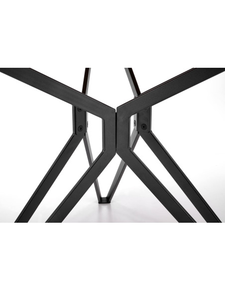 PIXEL 2 Stół Okrągły Fi 120 cm Dąb Złoty/Czarny - Ciepło i Nowoczesność