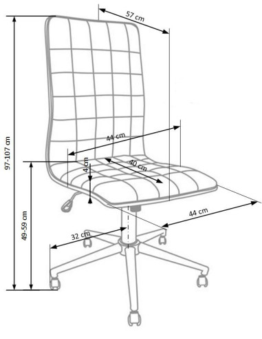 PORTO Fotel Biurowy Eco Skóra Biały/Chrom - Nowoczesność i Komfort