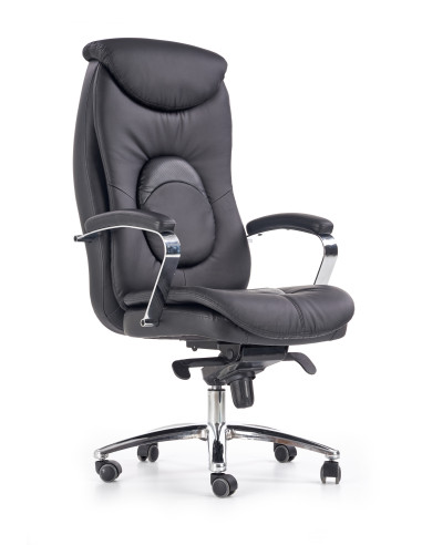 QUAD Fotel Gabinetowy Czarny Eco Skóra/MULTIBLOCK - Profesjonalizm i Styl