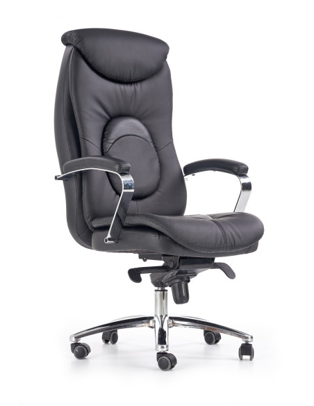 QUAD Fotel Gabinetowy Czarny Eco Skóra/MULTIBLOCK - Profesjonalizm i Styl