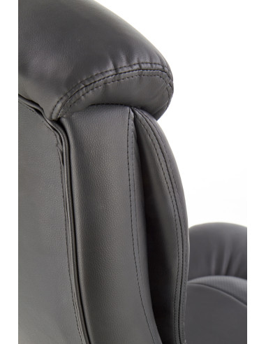 QUAD Fotel Gabinetowy Czarny Eco Skóra/MULTIBLOCK - Profesjonalizm i Styl