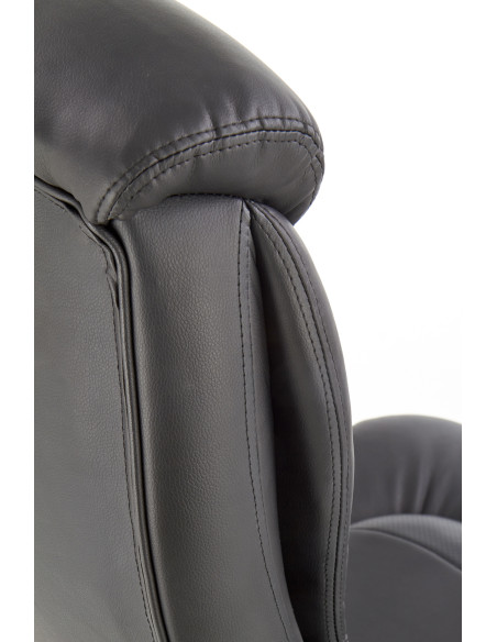 QUAD Fotel Gabinetowy Czarny Eco Skóra/MULTIBLOCK - Profesjonalizm i Styl