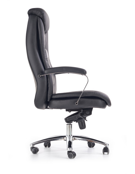 QUAD Fotel Gabinetowy Czarny Eco Skóra/MULTIBLOCK - Profesjonalizm i Styl