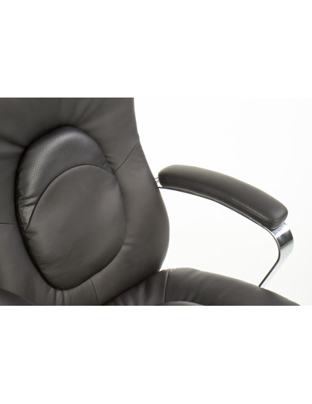 QUAD Fotel Gabinetowy Czarny Eco Skóra/MULTIBLOCK - Profesjonalizm i Styl