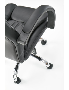 RELAX Fotel Gabinetowy Czarny Eco Skóra/Chrom - Profesjonalizm i Styl 2