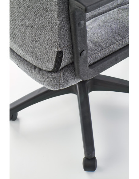 RINO Fotel Biurowy Obrotowy Popielaty - Komfort i Styl w Pracy