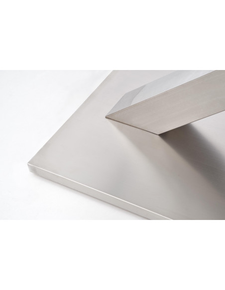 Stół rozkładany szkło / mdf SALVADOR 2 biały