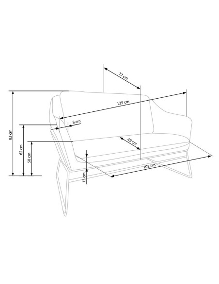 SOFT XL Fotel Wypoczynkowy Jasny Popiel z Czarnym Stelażem - Komfortowy
