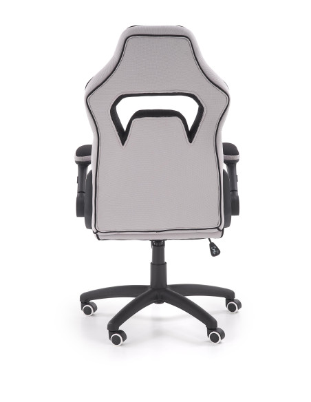 SONIC Fotel Gabinetowy Obrotowy Czarny/Popiel z Regulowanymi Podłokietnikami