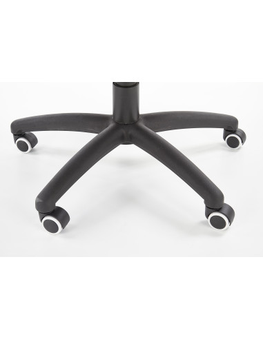 SONIC Fotel Gabinetowy Obrotowy Czarny/Popiel z Regulowanymi Podłokietnikami