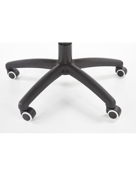 SONIC Fotel Gabinetowy Obrotowy Czarny/Popiel z Regulowanymi Podłokietnikami