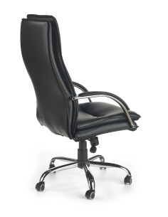 STANLEY Fotel Gabinetowy Czarny Eco Skóra / Chrom - Estetyczny 2