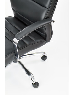 TEKSAS Fotel Gabinetowy Skórzany Czarny - Luksus i Komfort 2