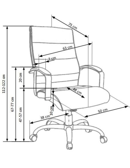TEKSAS Fotel Gabinetowy Skórzany Czarny - Luksus i Komfort