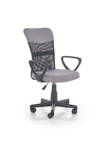 TIMMY Fotel Młodzieżowy Popielato Czarny - Nowoczesność i Komfort