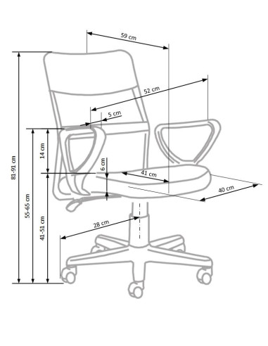 TIMMY Fotel Młodzieżowy Popielato Czarny - Nowoczesność i Komfort