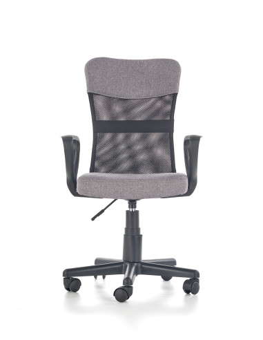 TIMMY Fotel Młodzieżowy Popielato Czarny - Nowoczesność i Komfort