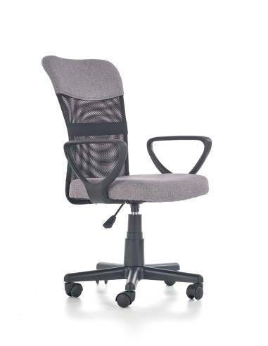 TIMMY Fotel Młodzieżowy Popielato Czarny - Nowoczesność i Komfort