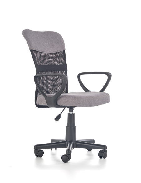 TIMMY Fotel Młodzieżowy Popielato Czarny - Nowoczesność i Komfort